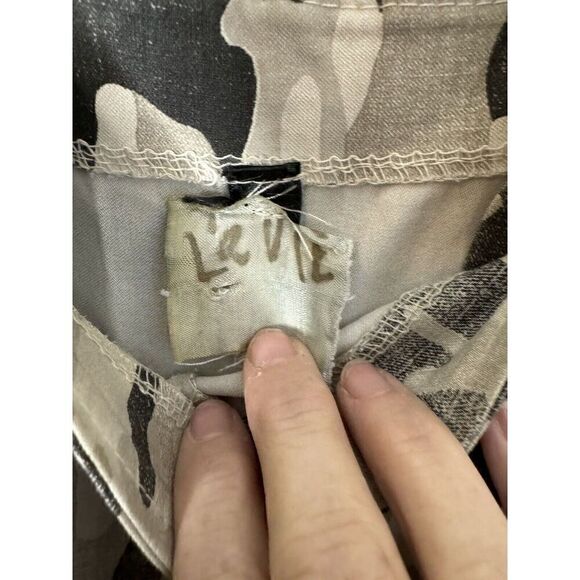 Vintage L’AVIE Made In Italy Stretch Camo Jumpsuit Overalls Rare! L XL - Picture 10 of 10